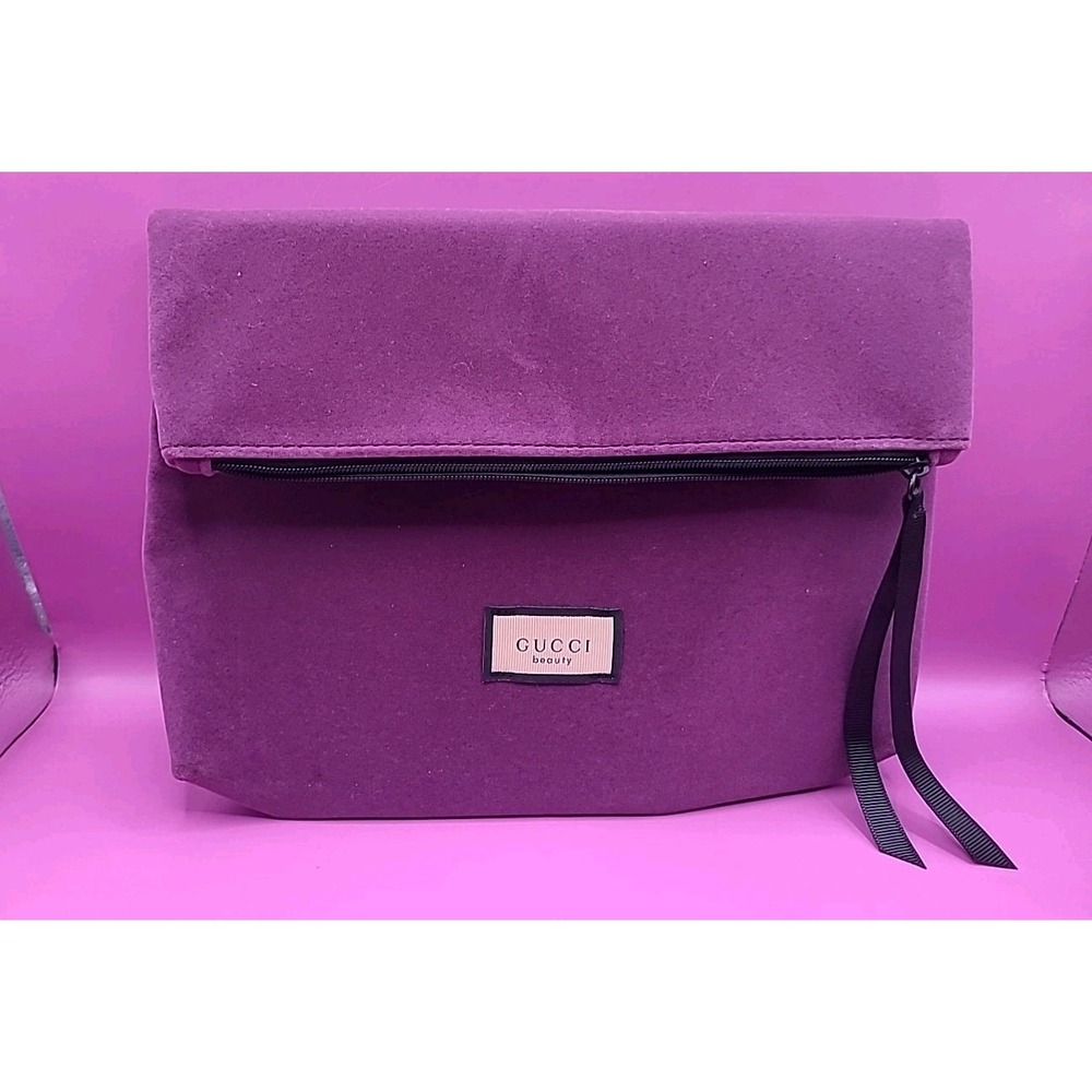 Authentic Gucci Beauty Cosmetic Makeup Bag Storage Bag Travel Pouch With Zip